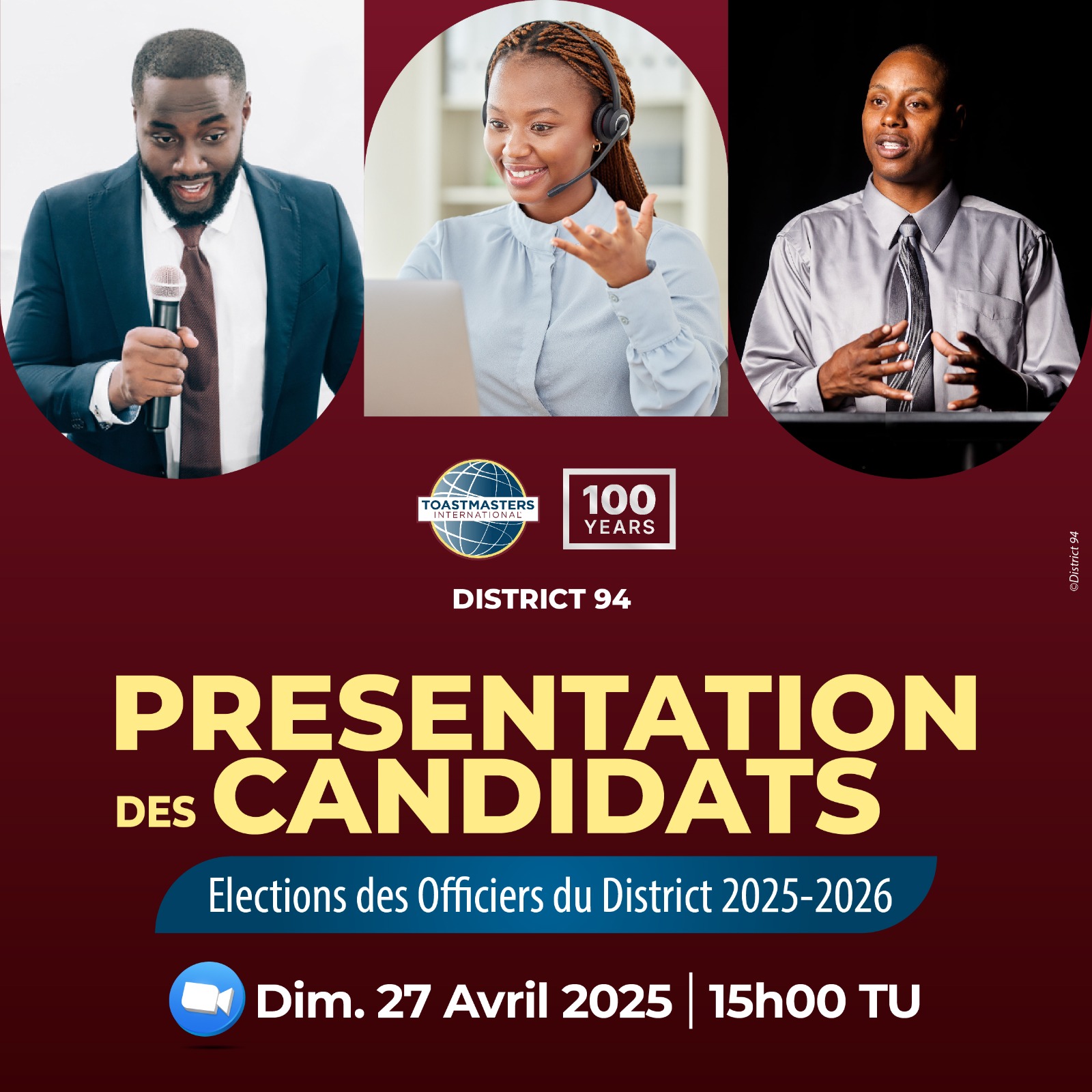 Présentation des candidats